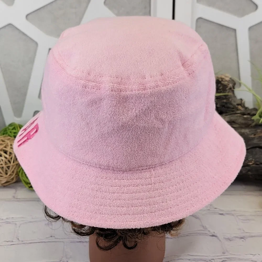 NWOT Jeffree Star Logo Pink Terry Cloth Bucket Hat